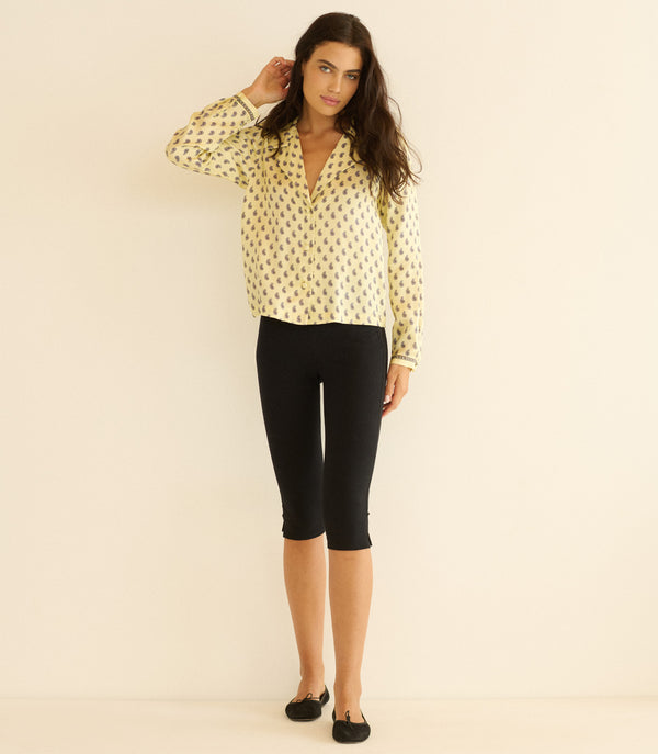 LULA CAPRI PANT -- BLACK