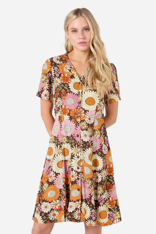 Viva Floral Shirt Dress