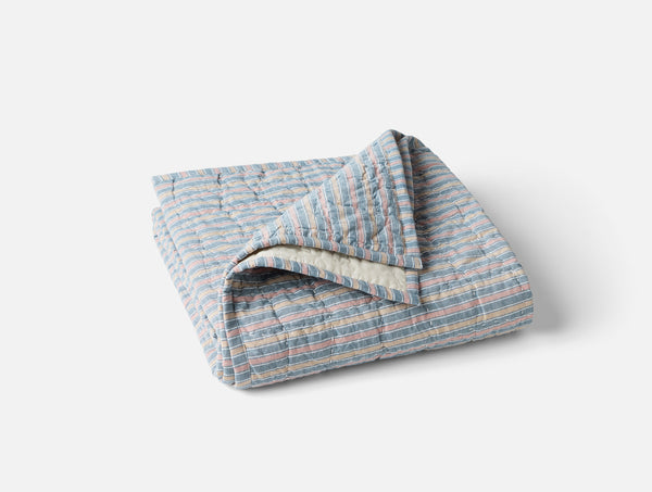 Pebbled Handstitched Organic Toddler Quilt