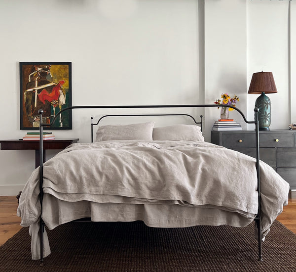 Sale Organic Natural Linen Duvet Cover Full Size