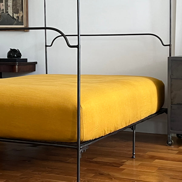 Beeswax Linen Fitted Sheet