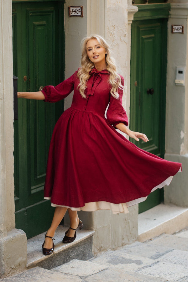 Jasmine Dress, 3/4 Sleeve