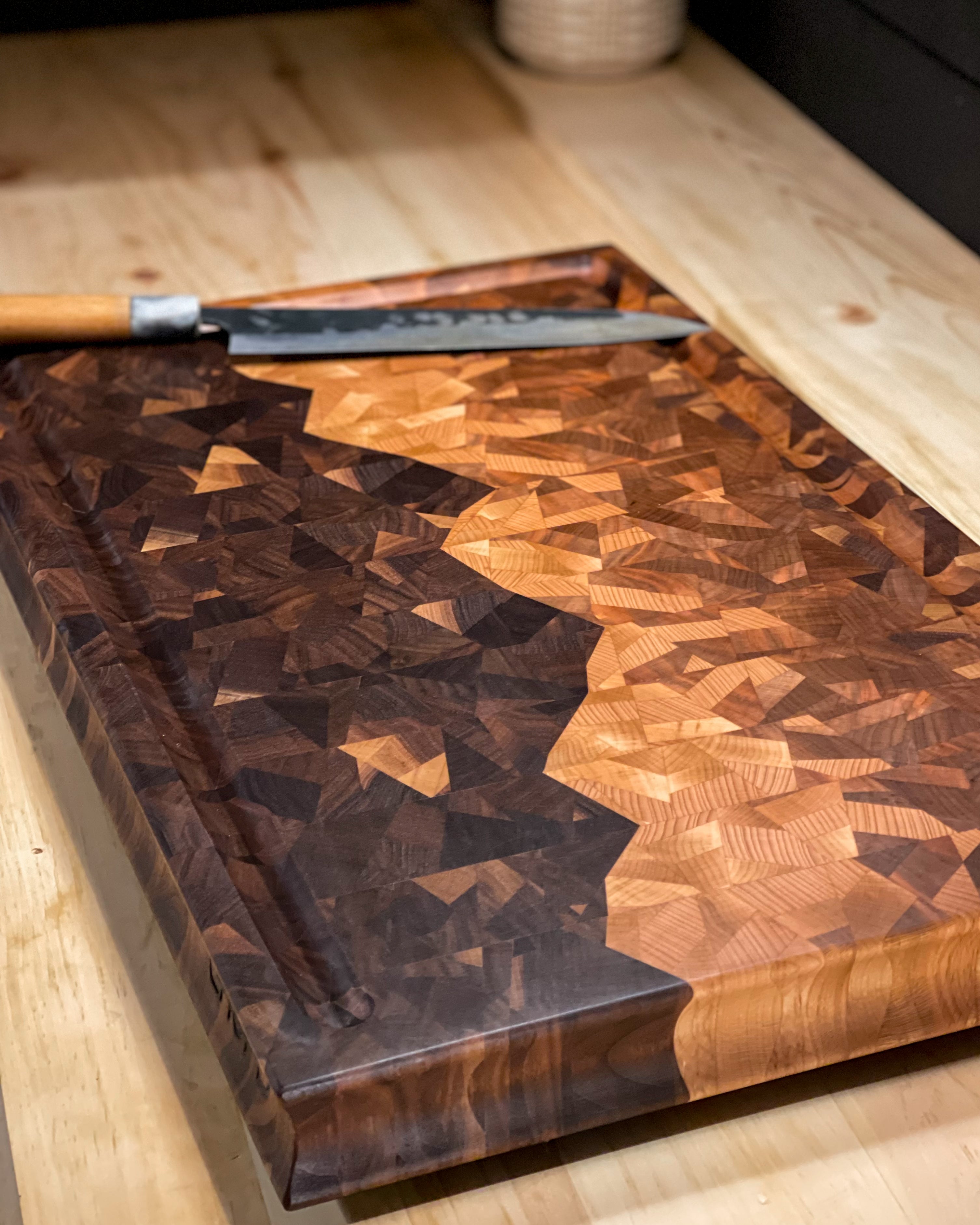 Heirloom Edition - Rocky Mountain End Grain Cutting Board (21.75" x 13.5" x 1.75")