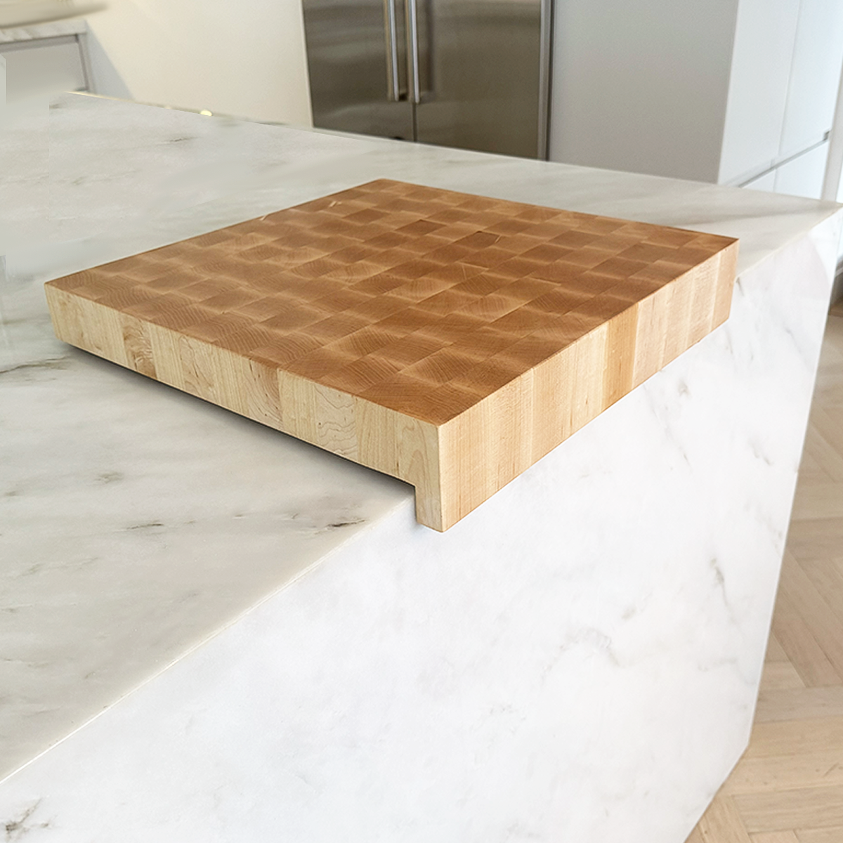 Maple Over The Counter End Grain Cutting Board