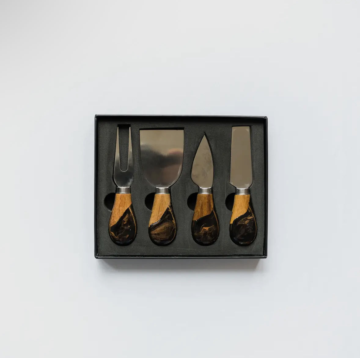 Resin Coated Cheese Knife Set- Set of 4