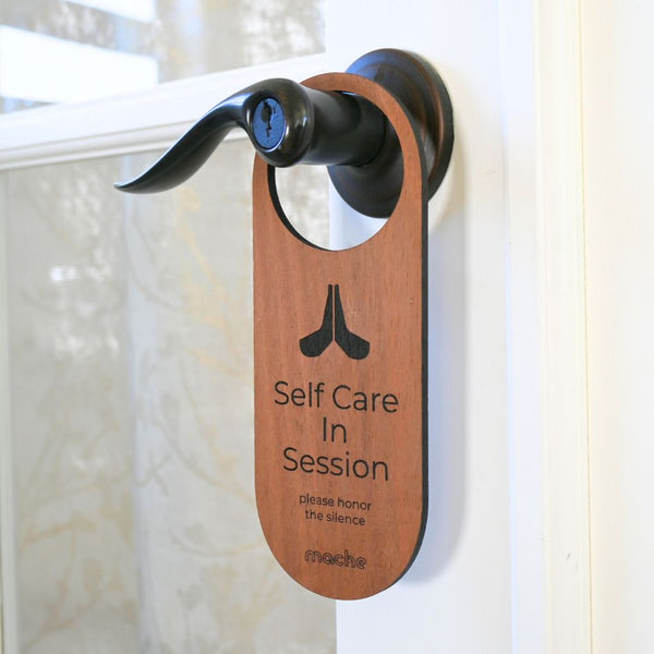 Self Care Sign | Self Care Door Hanger