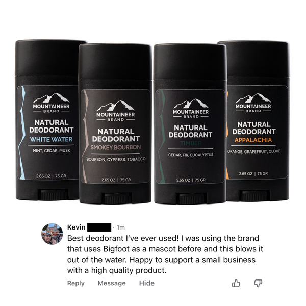 Natural Deodorant (4 Pack) Best Selling Scents