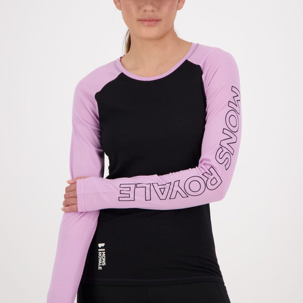 Bella Merino Long Sleeve - Orchid Black