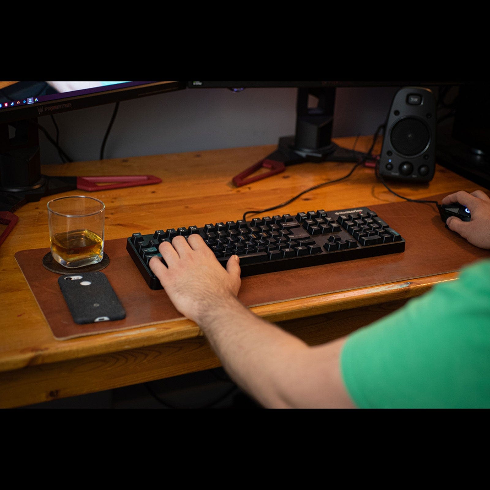 Mystery Leather Desk Pad