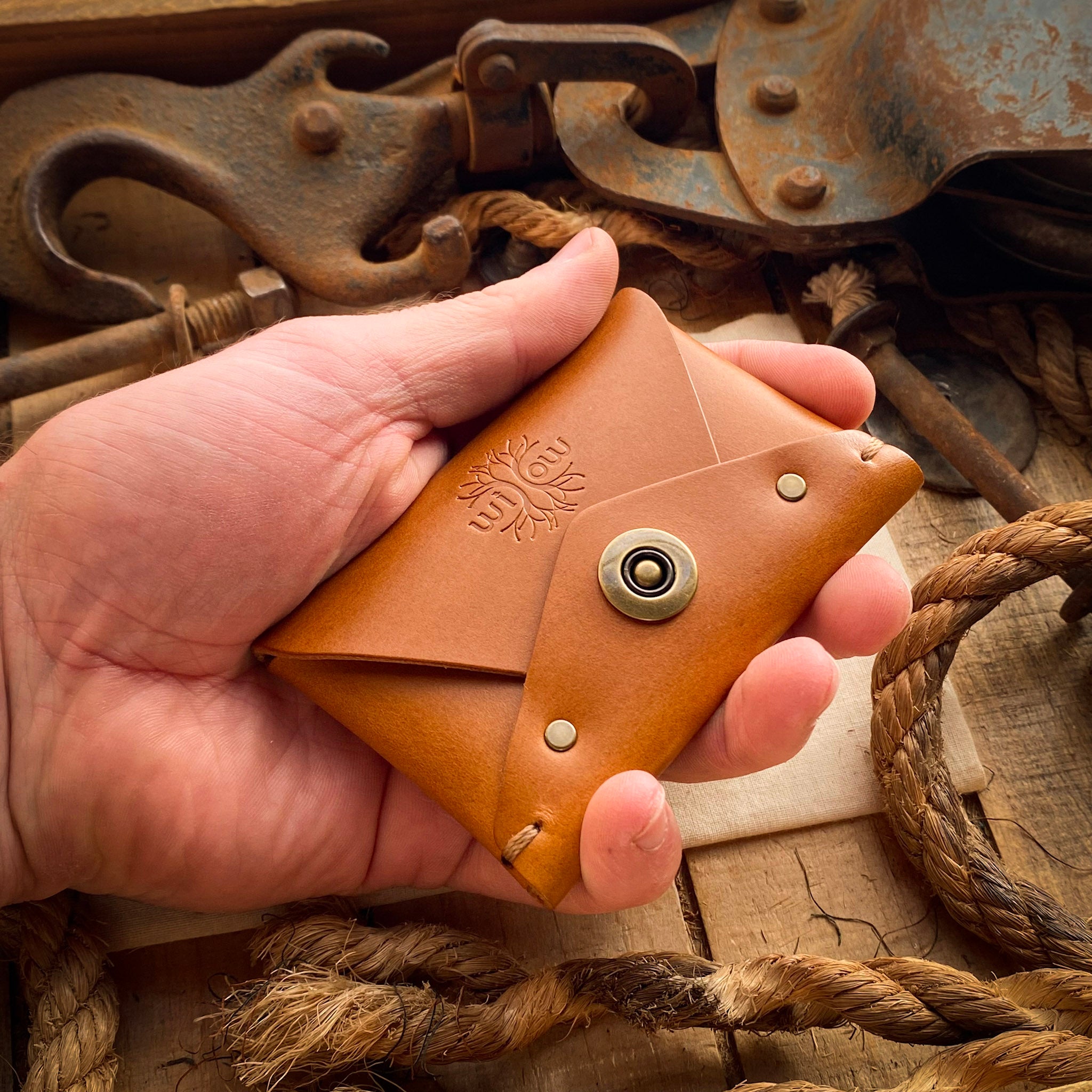 The Liam Minimalist Wallet - Bourbon