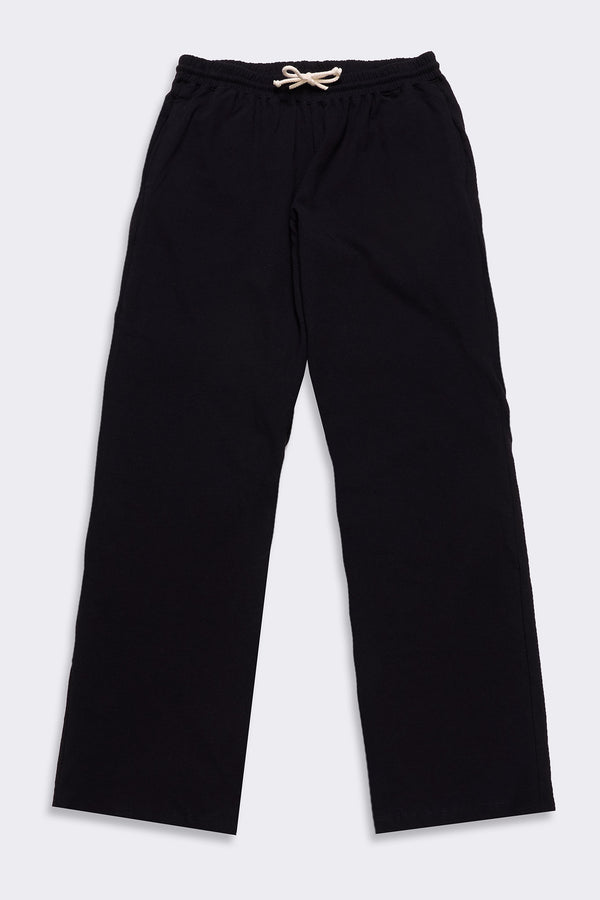 Women's Organic Straight Leg Lounge Pants in Black