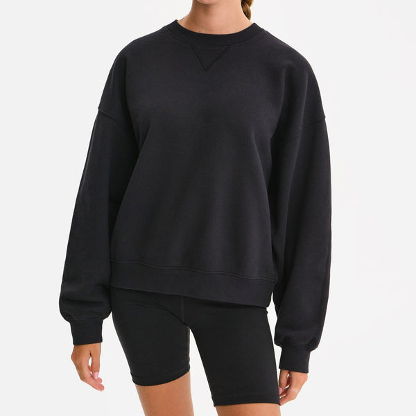 Organic Fleece Relaxed Crewneck Sweatshirt
