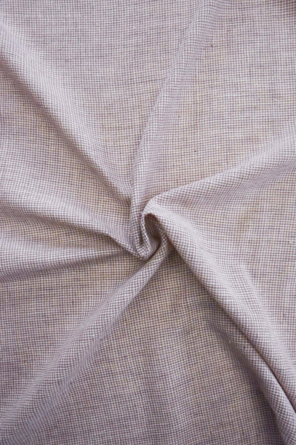 Organic Plant-Dyed Fabric - Lavender Houndstooth