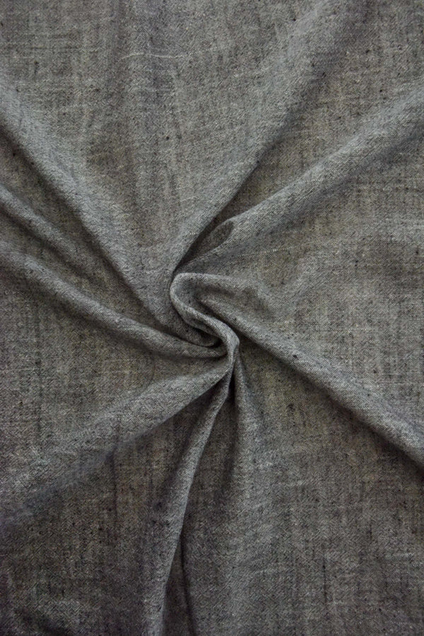 Organic Plant-Dyed Fabric - Charcoal Gray