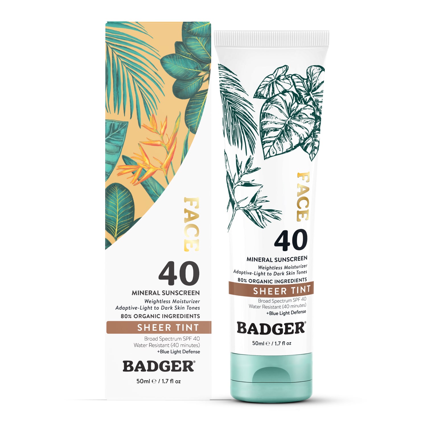 Tinted Face Mineral Sunscreen - SPF 40