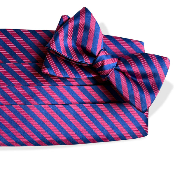 Creigh: Cummerbund Set - Red/Blue