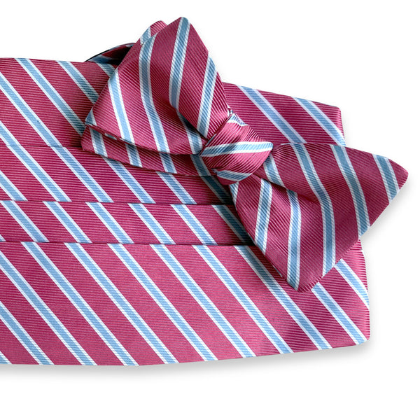 Whitman: Cummerbund Set - Coral/Blue