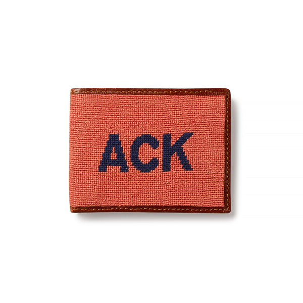 Smathers & Branson ACK Needlepoint Bifold Wallet - Red