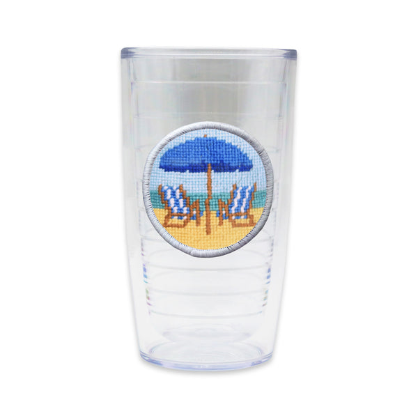 Beach Chairs Scene Tumbler (Cobalt Chairs)