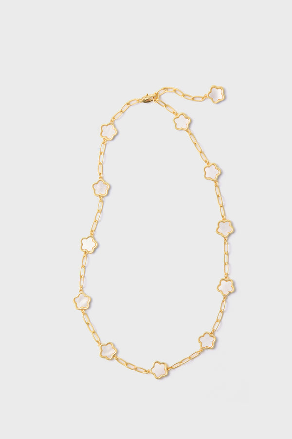 Mother of Pearl Lilia Station Necklace