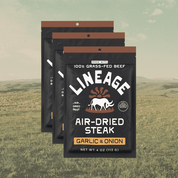 100% Grass-Fed Air-Dried Steak (Garlic & Onion)