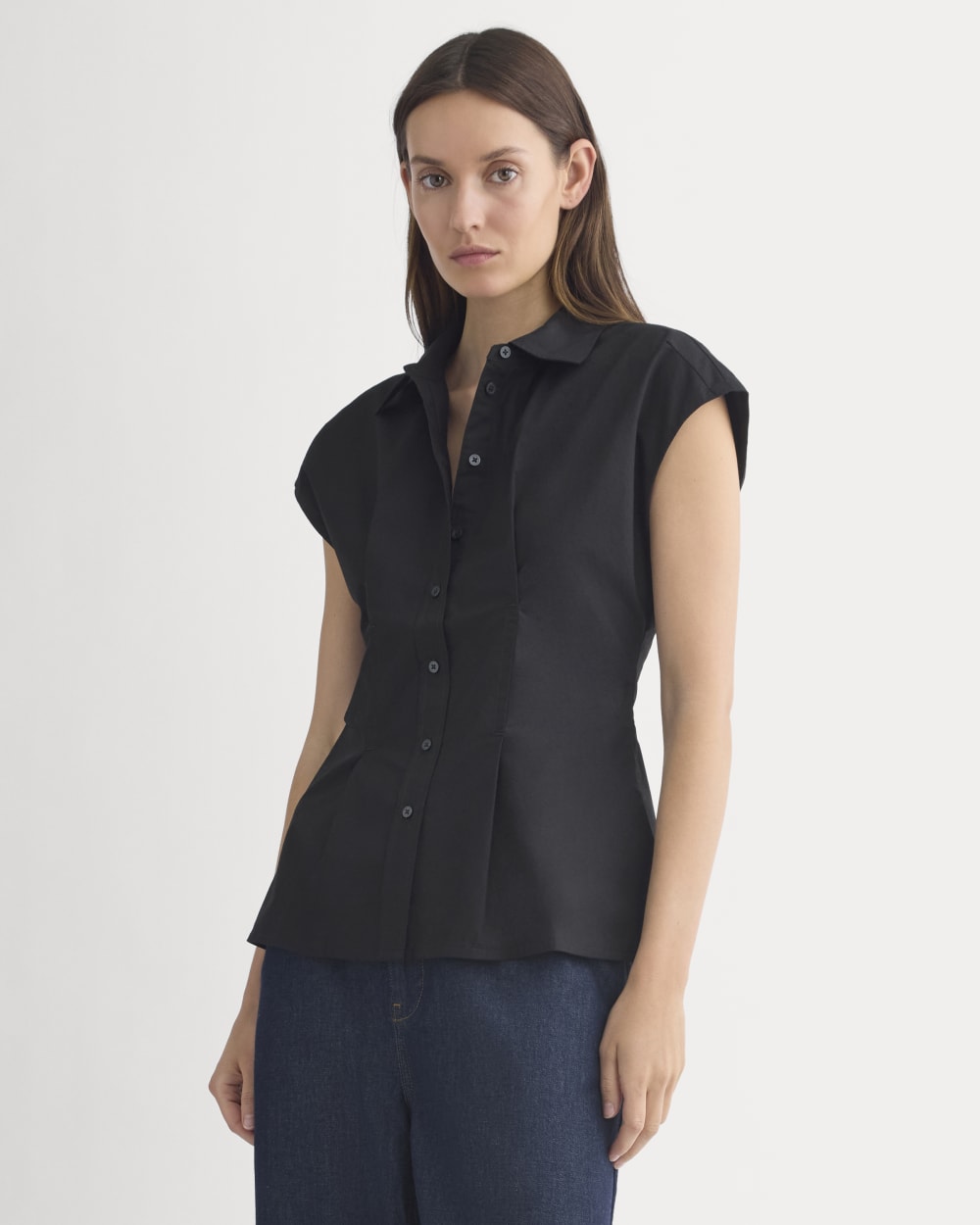 Muscle Shirt in Lightweight Cotton | Black