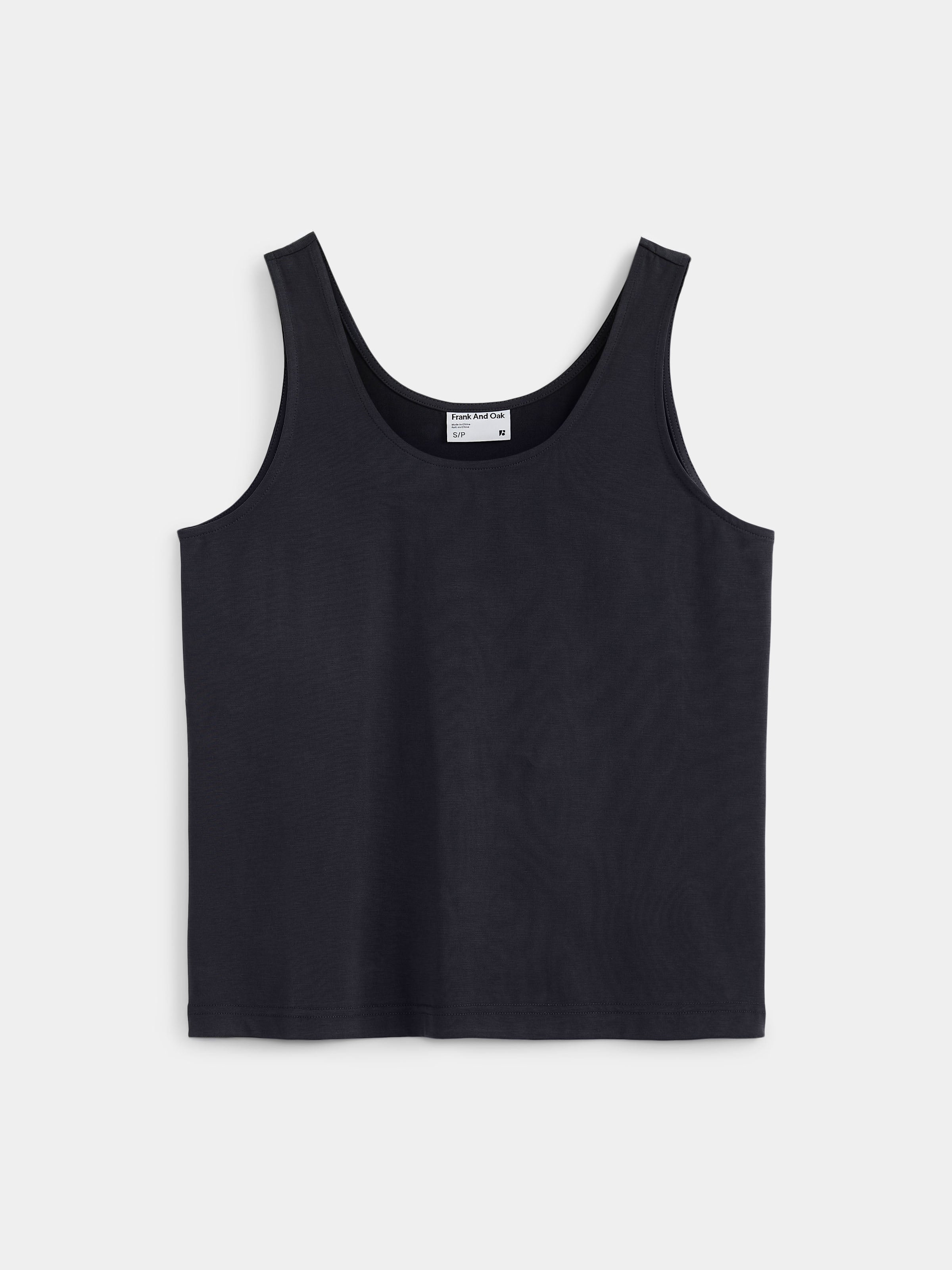 The Fluid Tank Top in Black