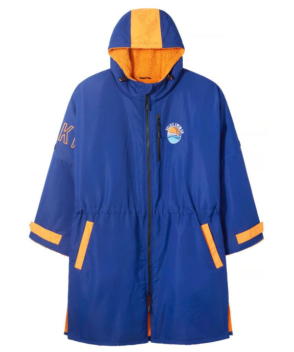 Selkie Recycled Change Robe – Eco-Friendly Sherpa Fleece Lined Waterproof Parka with Adjustable Hood & Sleeves