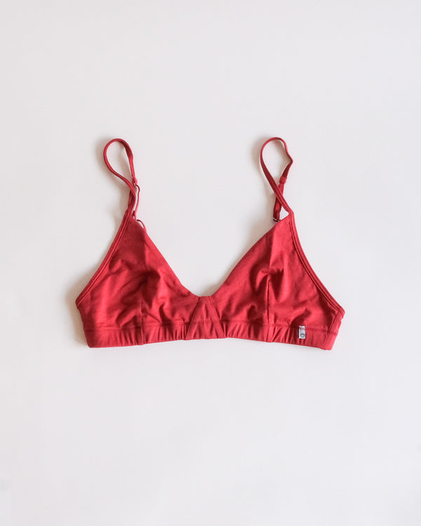 triangle bra - Crimson