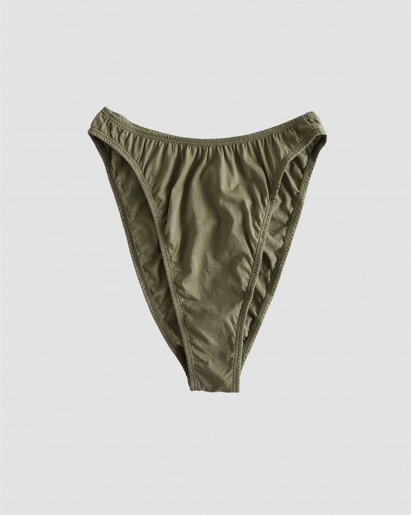 High-waisted French Cut - Olive