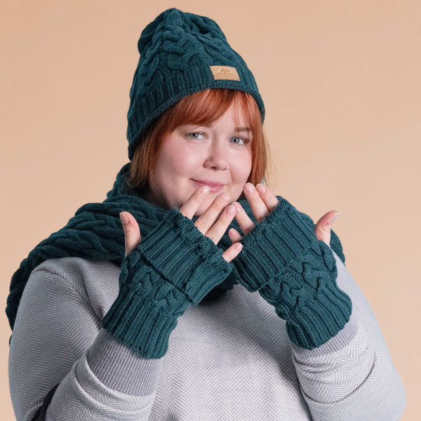 BOHOVILLE Elastic-Free 100% Organic Merino Wool Hand Warmers (No Latex, Certified Organic, Not Superwashed, No Polyester, No Polyamide, No Nylon, No Plastic, No Synthetics) (100% Biodegradable)