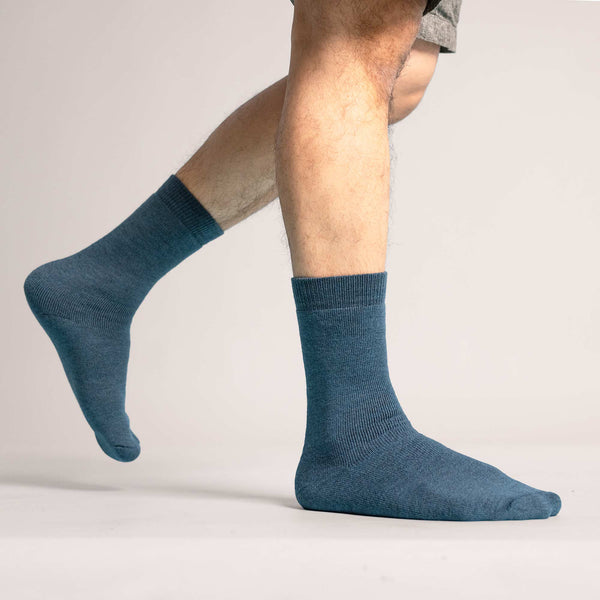 BRIDGETOWN 99.95% Organic Merino Wool Thick Terry Socks (0.05% Organic Elastic) (#1 Thickest Warmest, No Polyester, Certified Organic, Not Superwashed, No Nylon, No Elastane, No Plastic, No Synthetics) (100% Biodegradable)