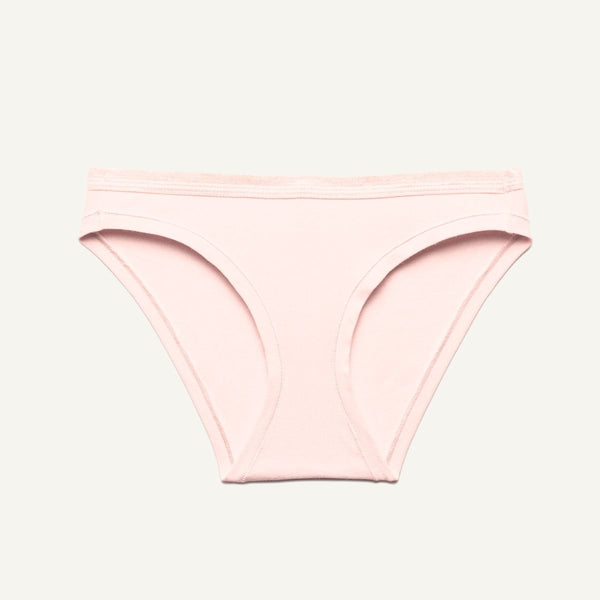 Organic Cotton Low-Rise Bikini in Quartz