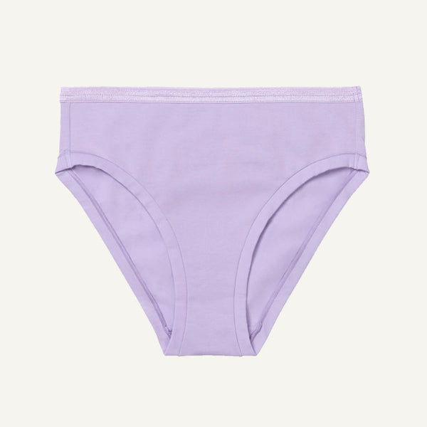 Organic Cotton Mid-Rise Bikini in Petal