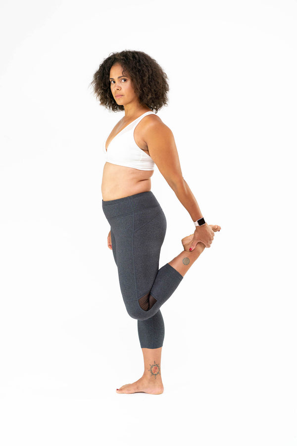 Go Commando Yoga, Capri Heather Gray
