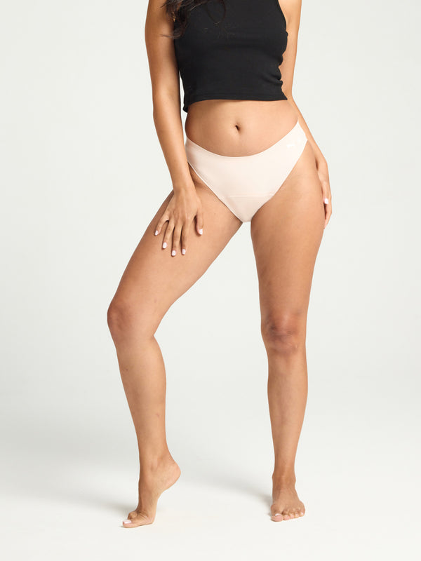 Puma X Modibodi Seamfree Active Bikini Moderate Mist Pink