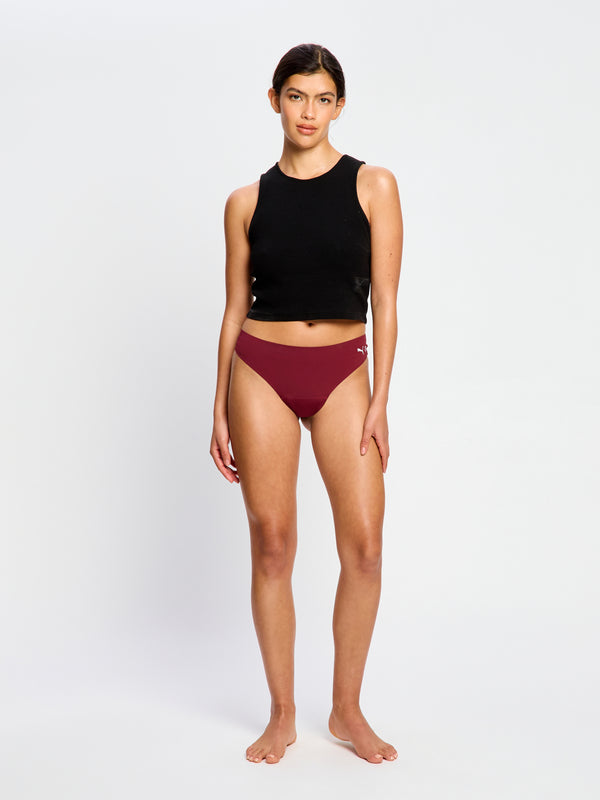 Puma X Modibodi Seamfree Active Thong Light Ruby Shimmer
