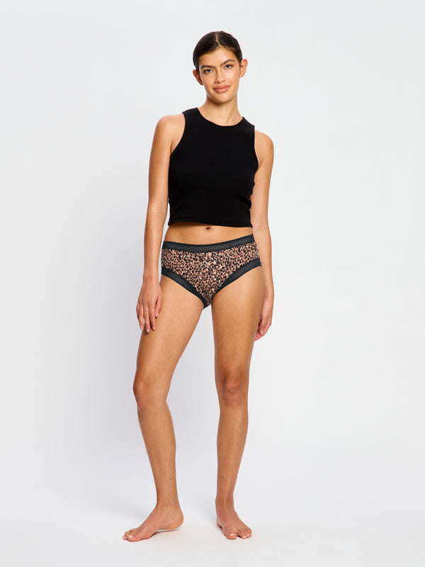 Sensual Boyleg Light Animalia Brown