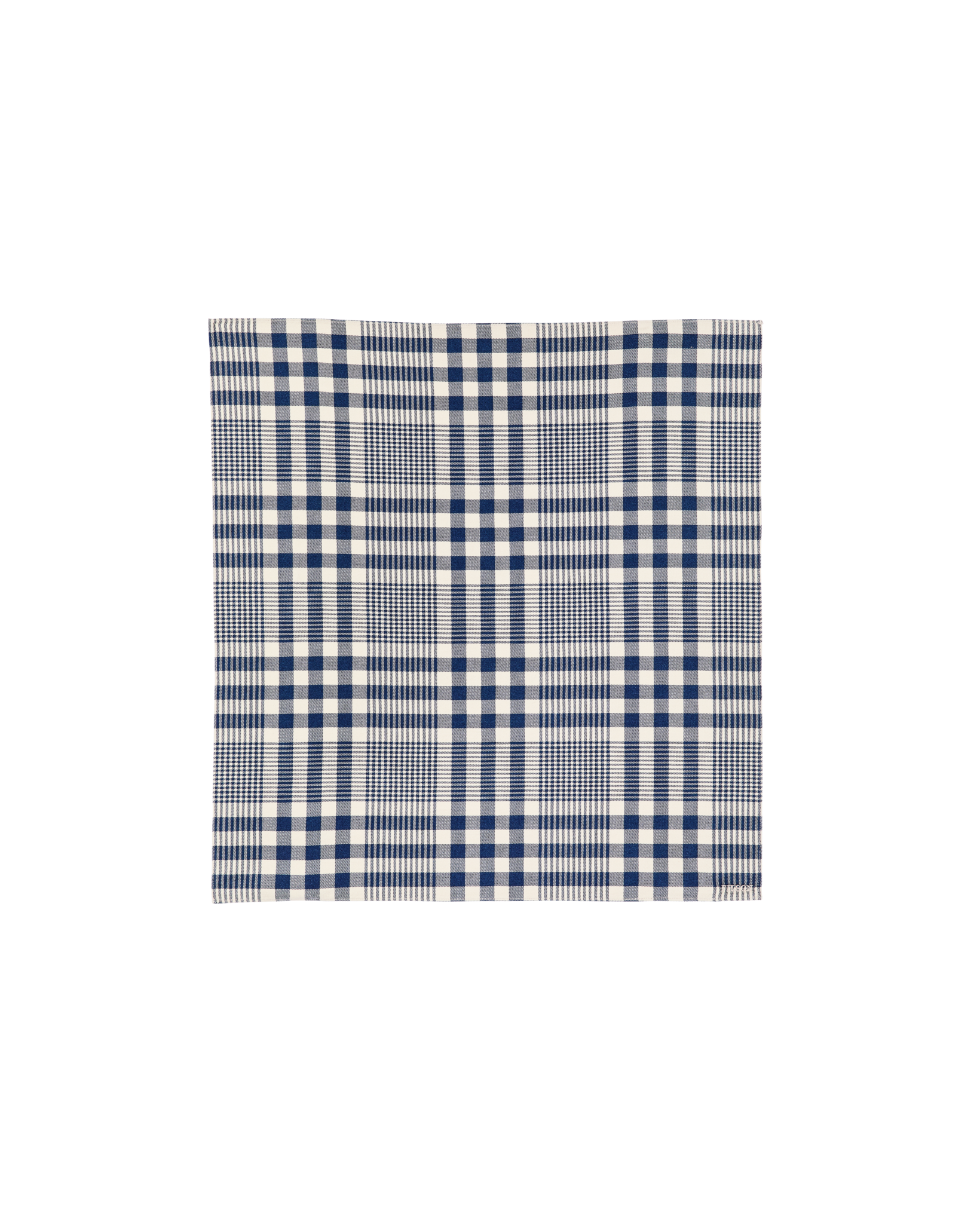 Square Bandana - Indigo Multi Plaid