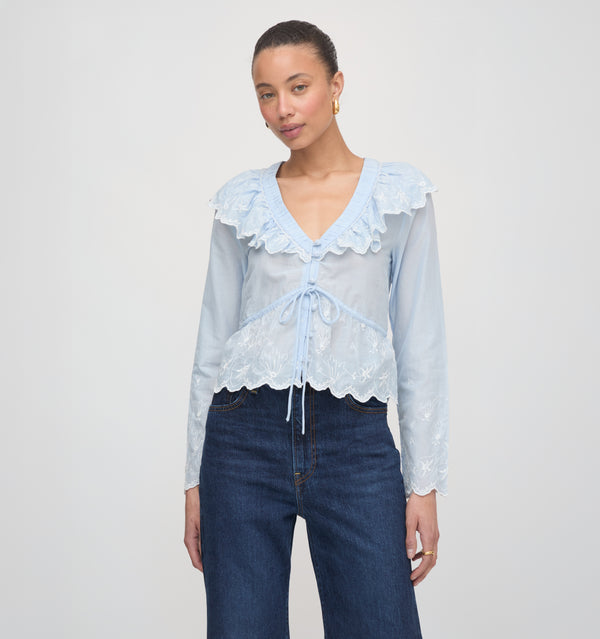 The Zoya Top - Powder Blue