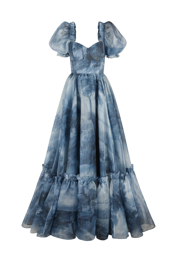 The British Toile Landscape Ritz Gown