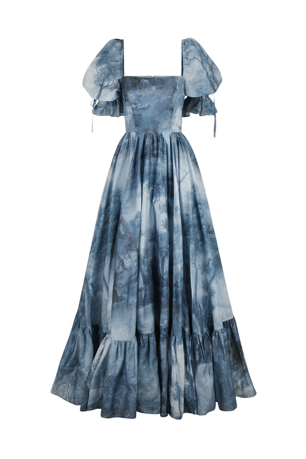 The British Toile Landscape Fanfiction Gown