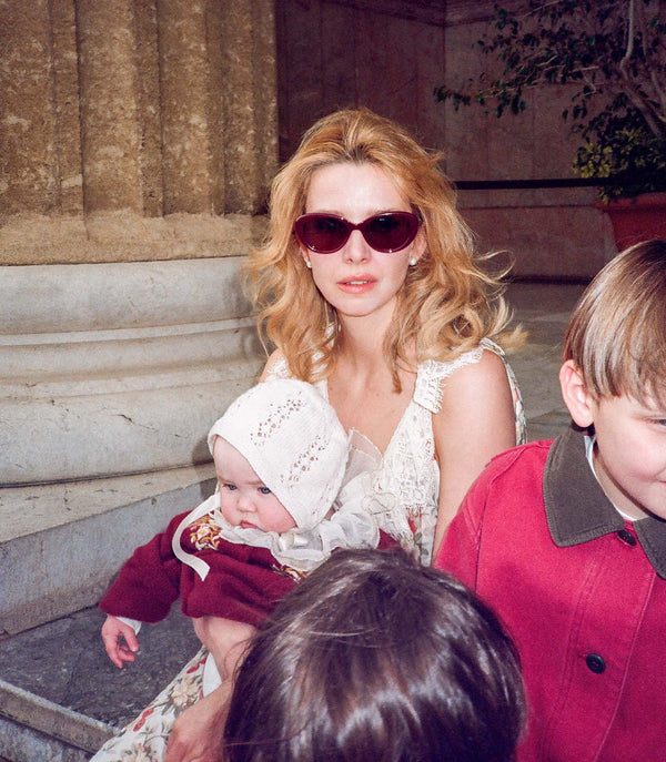 DÔEN BY GARRETT LEIGHT INGÉNUE SUNGLASSES -- LIPSTICK