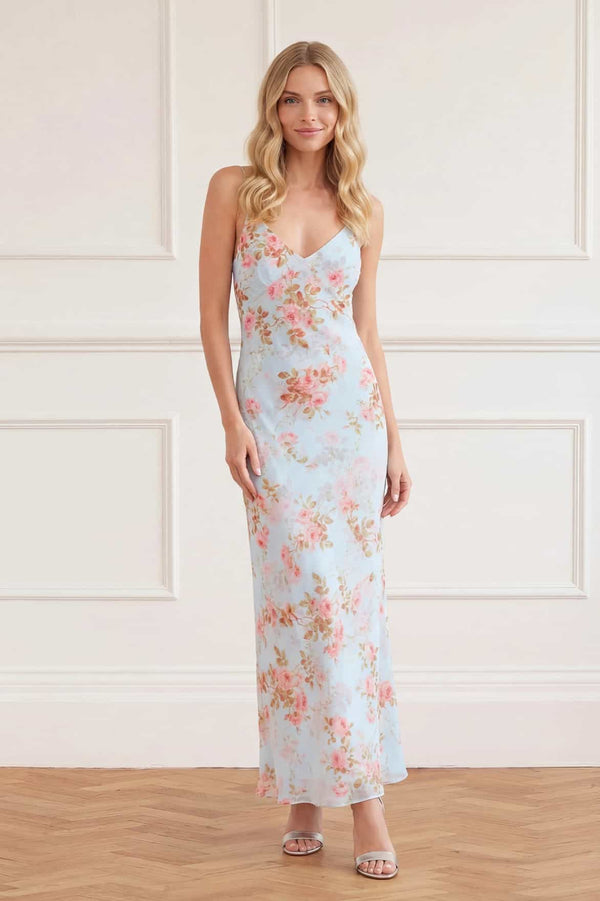 Summer's Rose Georgette Cami Gown