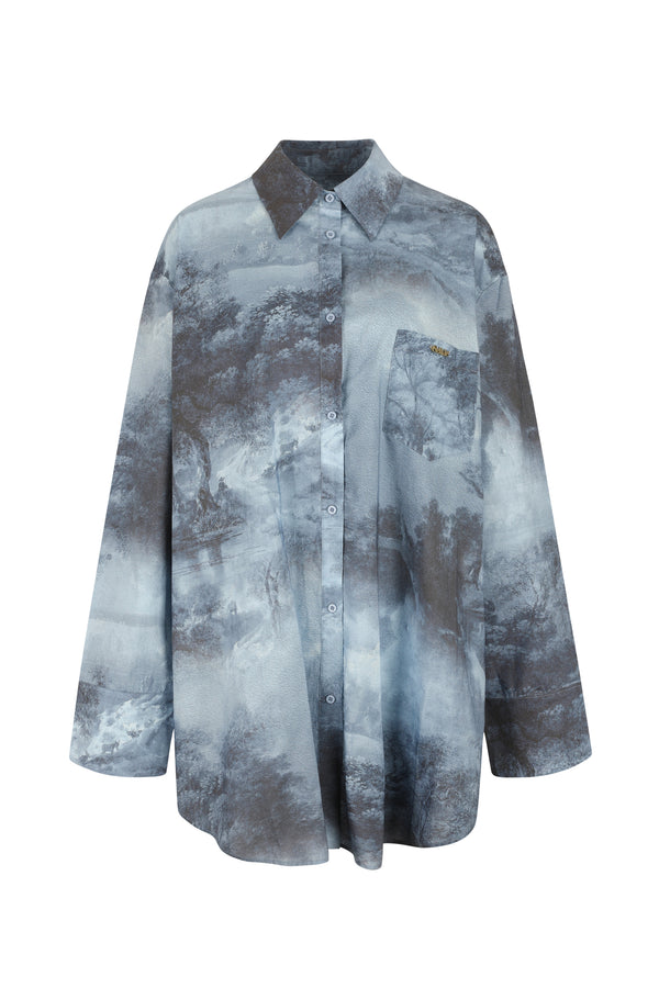 The British Toile Landscape Big Blouse