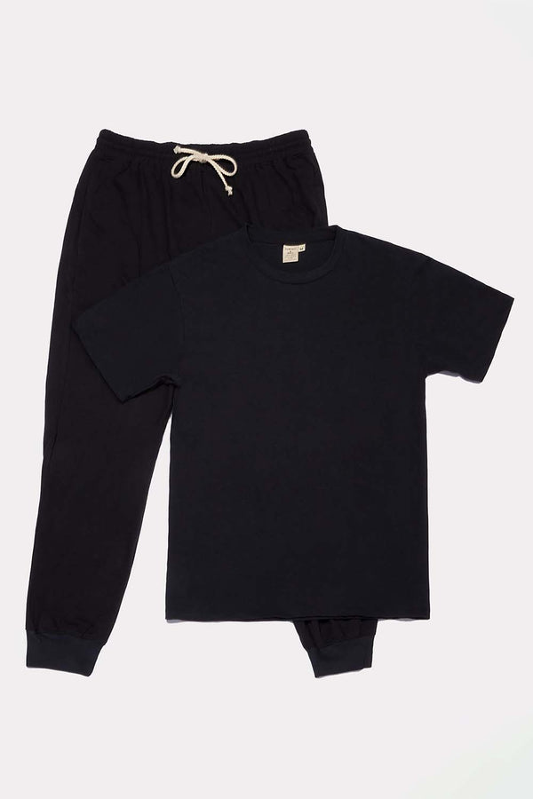 Women's Organic Black Pack: Jogger Pants + Unisex Style Tee