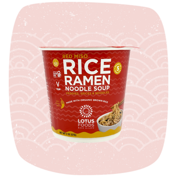 Red Miso Rice Ramen Noodle Soup
