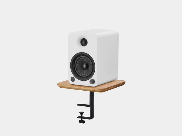 Desk mounted Speaker Shelf