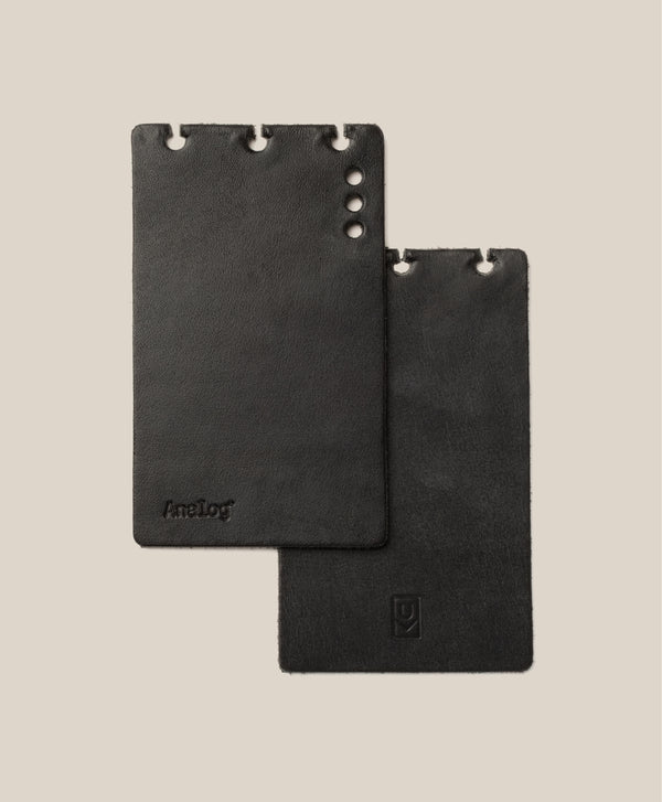 *Covers Only* – Leather Discbound Analog (Black)