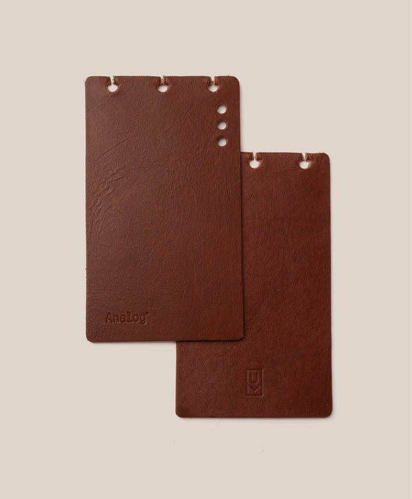 *Covers Only* – Leather Discbound Analog (Brown)
